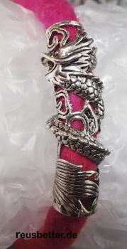 Bart Perle | Antik Silber Larp -Vikinger | Drache| Bartschmuck | Dreadlocks Haarperle