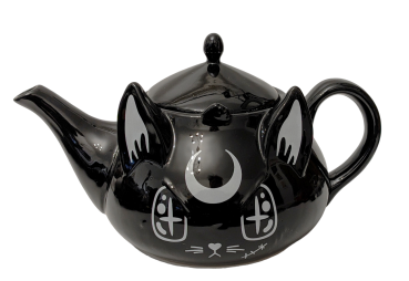 Skulptur Tee-Kaffeekanne Evil Hase Keramik Brand Killstar