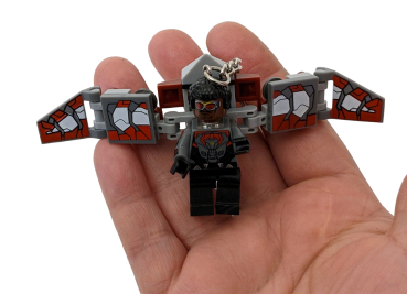 Falcon Metall Schlüsselanhänger LOZ Bausteine Set DIY Geschenk