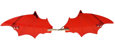 Fledermaus Vampir Sonnenbrille Gothic Brille Unisex ROT