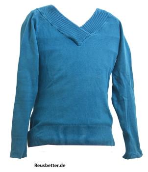 Fishbone Damen Sweatshirt V-Ausschnitt New Yorker