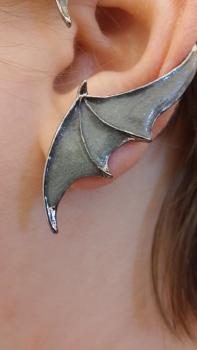 The Night With Ohr Clip Ohrring Fledermaus - Alchemy Gothic - Fluoreszierend