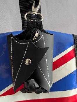 Münzbörse aus PU-Leder | Gothic Fledermaus
