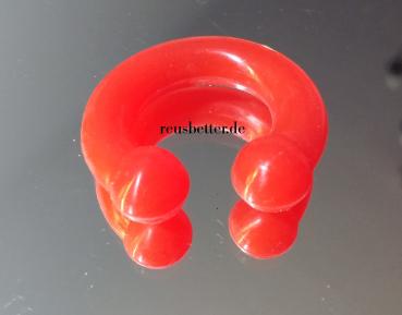 Silikon Flesh CBR Hufeisen Piercing - 6 mm