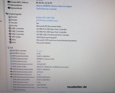 Fujitsu Esprimo Mobile V5535 Notebook | Intel DualCore 2x1.6 GHz | 15.4 Zoll