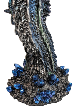 Weinkelch 3D Game of Thrones  - Drachen Motiv Eis Blau -  Harz/Edelstahl Weinglas