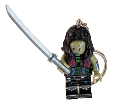 Gamora Metall Schlüsselanhänger LOZ Baustein Set DIY Geschenk