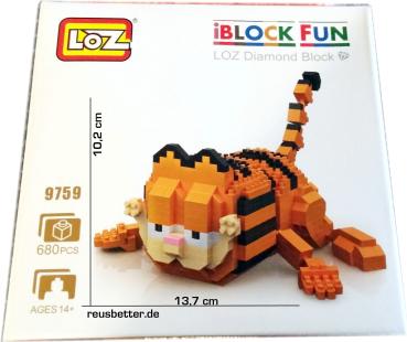 Garfield | LOZ Diamond Block iBlock | 680 Bausteine