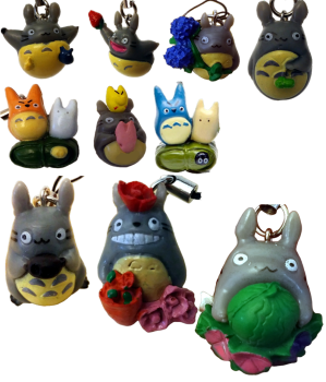 Mein Nachbar Totoro 3D - Anime Motiv Sammel Set 10 Figuren oder Anhänger - Studio Ghibli