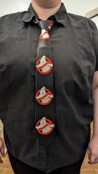 Ghostbusters Krawatte - Motiv - Achtung Geister Unisex