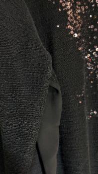 Damen Longshirt Bluse Gina Benotti 52-54 schwarz mit Pailletten