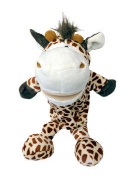 Handspielpuppe Giraffe Handpuppe mit Klappmaul
