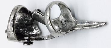 Gliederring Scorpion - altsilber Gothic Ring