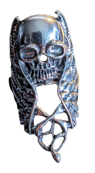 Gothic Vampir Schlange Ring Schädel Unisex Ring verstellbar