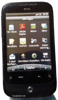 HTC Wildfire A3333 Smartphone 5MP Android 2.1- 3.2 Zoll