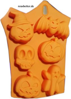 Halloween Silikon Motiv Form Back - Eiswürfel - Schokoladen Form