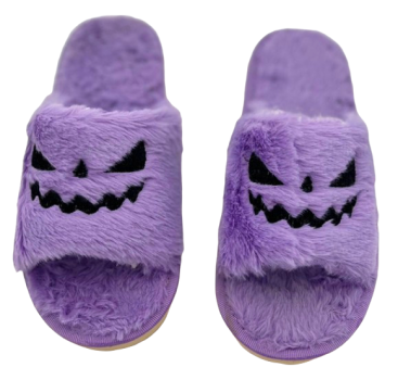 Plüsch Hausschuhe Unisex Pumpkin Ghostface Jack Slipper Lila