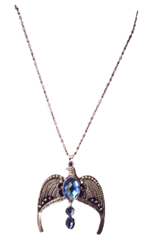 Harry Potter Ψ Ravenclaw Diadem Halskette Phönix Silber - Blau