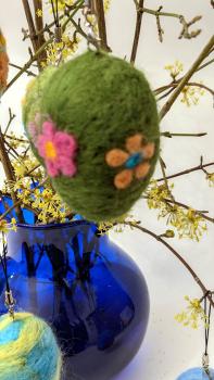 Handgefilzte Frühlings- & Ostereier  - Handarbeit Unikate Einzelstücke