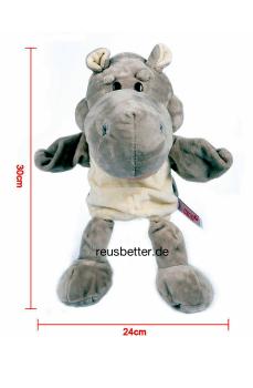Handspieltier Handpuppe | Nilpferd mit Sprechmaul und Knopfaugen von NICI