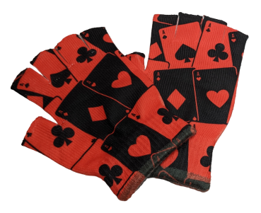 Handschuhe Joker Karten Harley Quinn Fingerlose Unisex Handschuhe