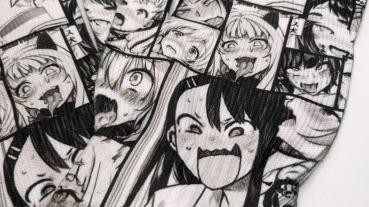 Handschuhe Manga Ahegao Motiv Manga Print  Winterhandschuhe Cosplay Kostüm Handschuhe