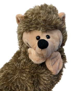 Handspieltier Handpuppe Frau Igel Webpelz Nici Braun