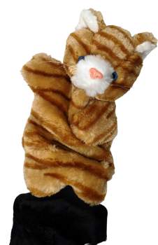 Tiegerkatze Handspieltier Handpuppe Webpelz Katze Handpuppe