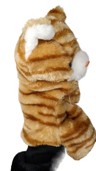 Tiegerkatze Handspieltier Handpuppe Webpelz Katze Handpuppe