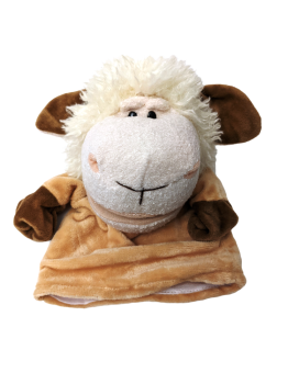Schaf Handspieltier Handpuppe Schaf mit Klappmaul Nici 27 cm
