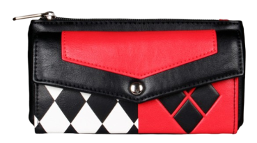 Harley Quinn Portemonnaie Suicide Squad Harley Geldbörse Rot-Schwarz
