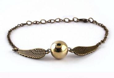Harry Potter Goldener QUIDDITCH Schnatz ✐ Armband Silber ✐ Bronze