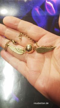 Harry Potter Goldener QUIDDITCH Schnatz Armband Silber Bronze