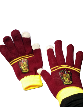 Harry Potter Gryffindor Handschuhe | Unisex | Touchscreen Handschuhe mit Wappen