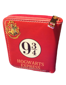 Harry Potter Hogwarts Express 9 3/4 Portemonnaie |  Leder Rot