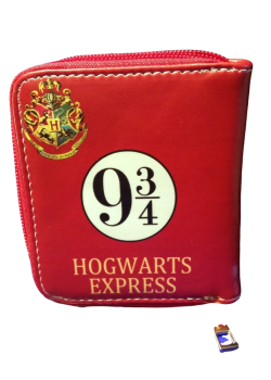 Harry Potter Hogwarts Express 9 3/4 Portemonnaie |  Leder Rot