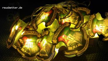 Harry Potter ✐ Hogwarts Wappen ✐ 2D Lichterkette