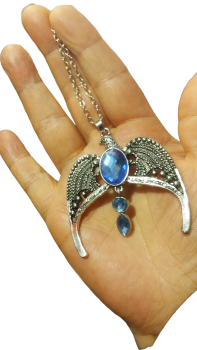 Harry Potter Ψ Ravenclaw Diadem Halskette Phönix Ψ Silber - Blau