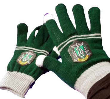 Harry Potter Slytherin  Handschuhe | Unisex | Touchscreen Handschuhe mit Wappen