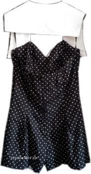 Damen Playsuit Hell Bunny | Kai Badeanzug | Polka Dot 50s Rockabilly 5302 L/XL