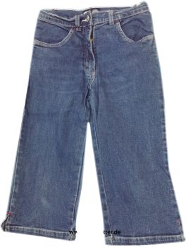 Kinnder Caprijeans - Bermuda Jeans für Mädchen Größe 146