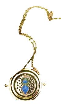 Harry Potter Hermines Zeitumkehrer Blau Zeitwandler Halskette Sanduhr
