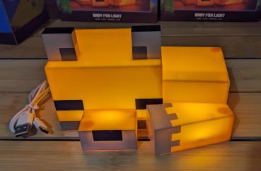 Minecraft inspirite 3D Fuchs LED USB Lampe Fox Nachtischlampe