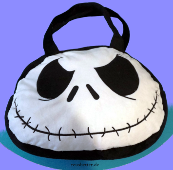 Jack Skellington | große Samt Plüsch Handtasche | Nightmare Before Christmas