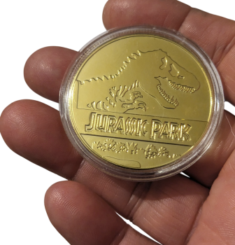 Jurassic Park Gedenkmünze T-Rex Metall Sammlermünze