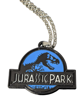 Jurassic Park T-Rex Medaillon Kette | Silber | Farbwahl | Reusbetter