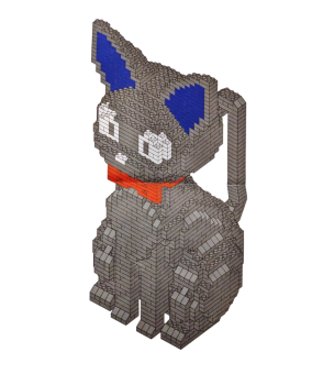 Kikis kleiner Lieferservice Jiji - 3D Motiv Nano Blocks 23 cm - Studio Ghibli