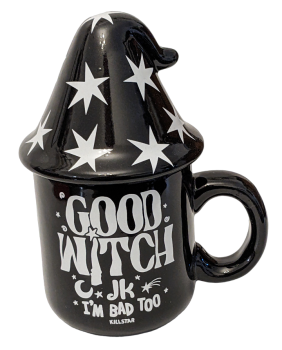 Killstar Good Witch Tee - Kaffeetasse - Pott mit Hexenhut und Deckel