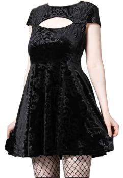 Killstar Gothic, Goth BLASPHEMIA KEYHOLE Skaterkleid