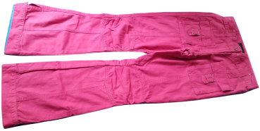 Kinder Cargohose Jeans für Mädchen Pink Größe 158 von Lamici